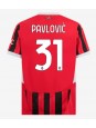 AC Milan Strahinja Pavlovic #31 Domácí Dres 2024-25 Krátký Rukáv